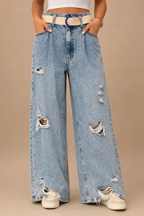 Foto profissional gerada com IA - modelo vestindo a mesma peça